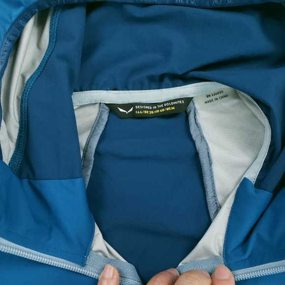 NWT Salewa Pedroc 2 SW DST Stormwall Durastretch Jacket Womens Size Medium Blue - Picture 11 of 11